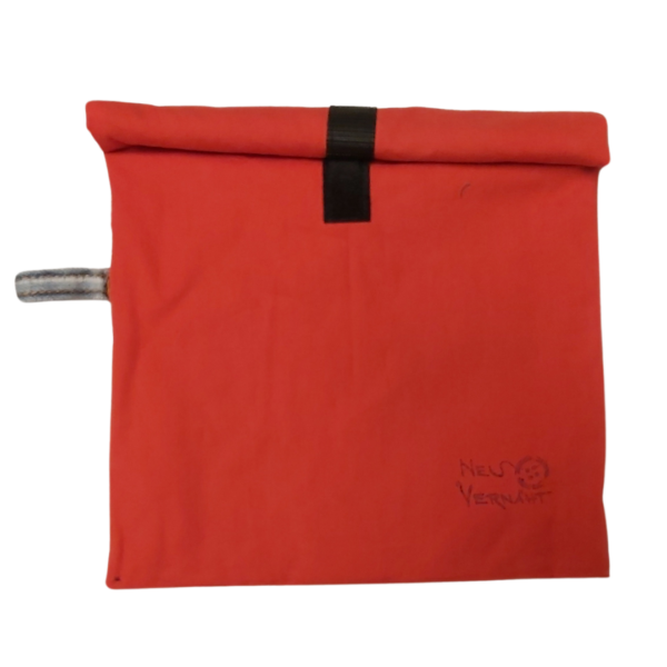 Wetbag in Rot mit schwarzem Klettverschluss