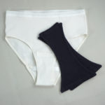 Highwaist Periodenslip mit normalem Bein - 2 Einlagen nach Wahl